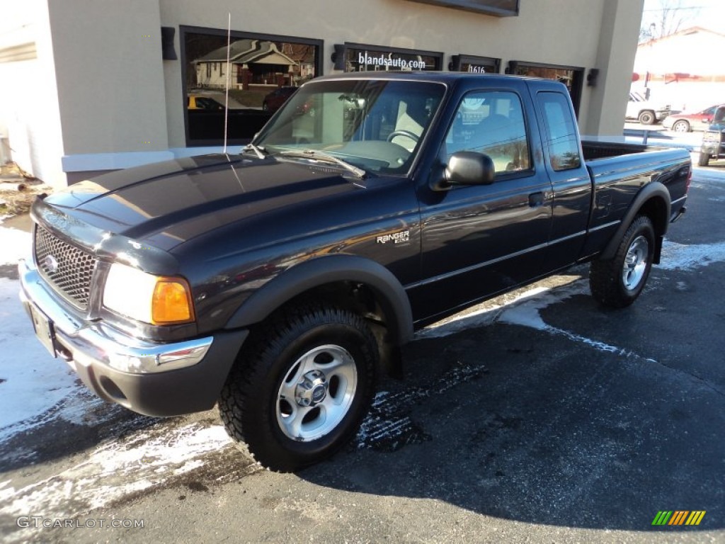 2001 Ranger XLT SuperCab 4x4 - Deep Wedgewood Blue Metallic / Dark Graphite photo #1