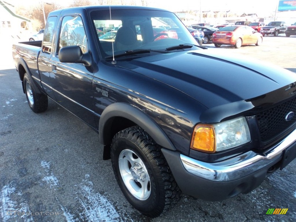 2001 Ranger XLT SuperCab 4x4 - Deep Wedgewood Blue Metallic / Dark Graphite photo #17