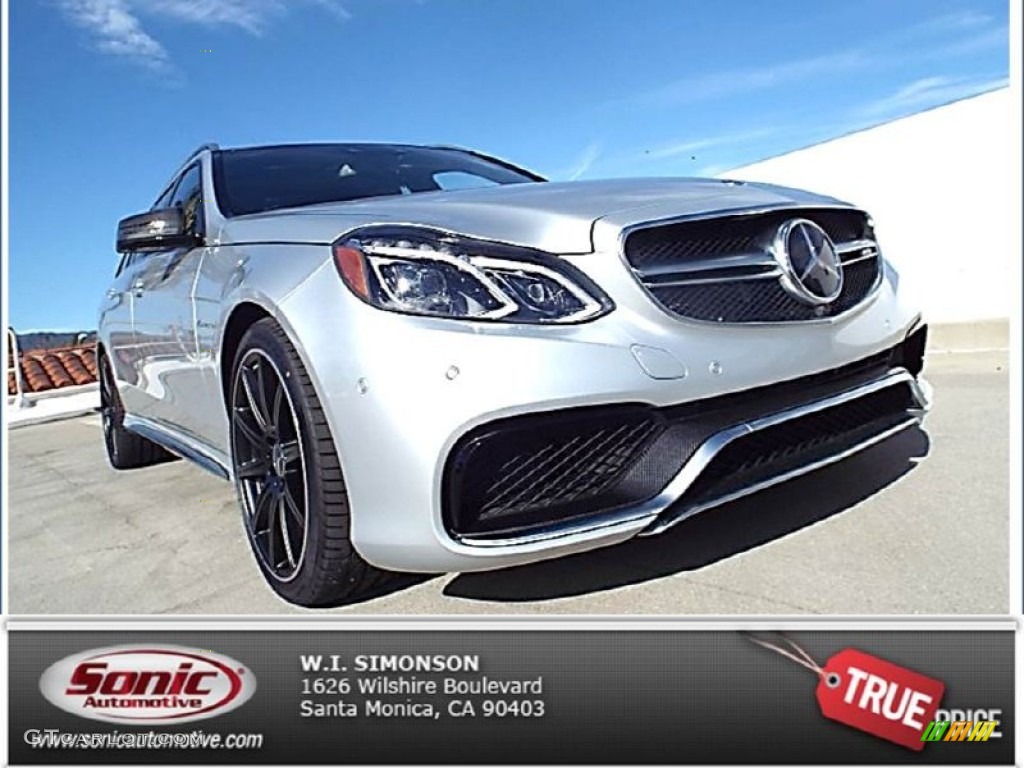 2015 E 63 AMG S 4Matic Wagon - Iridium Silver Metallic / Black photo #1