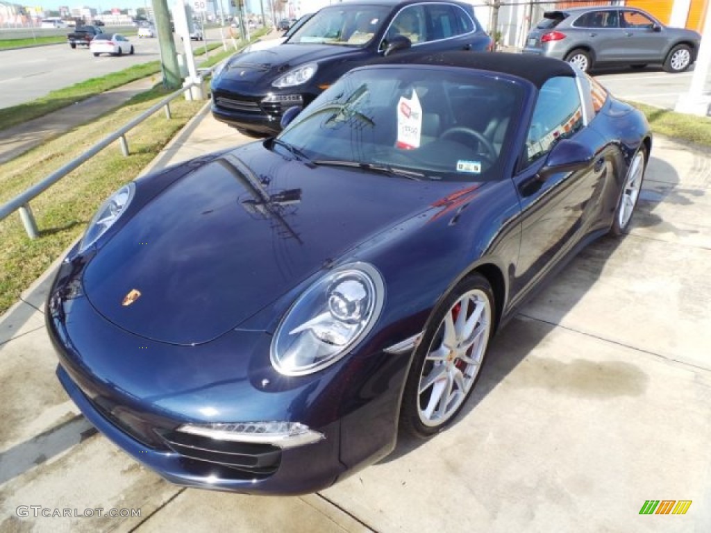 2015 911 Targa 4S - Dark Blue Metallic / Black photo #3