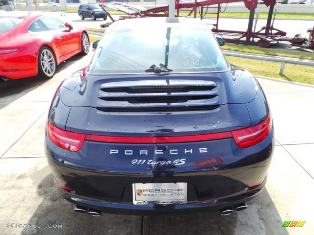 2015 911 Targa 4S - Dark Blue Metallic / Black photo #6