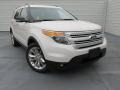 2015 White Platinum Ford Explorer XLT  photo #2
