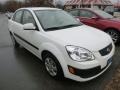 Clear White 2009 Kia Rio LX Sedan