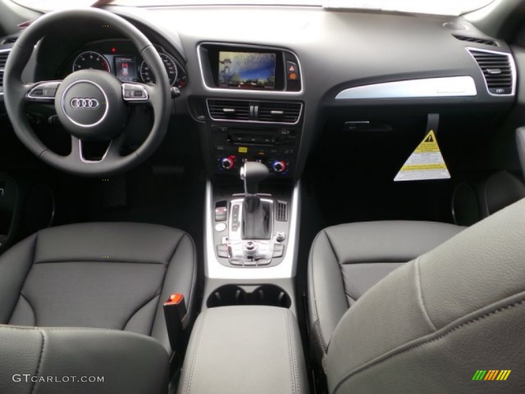 2015 Audi Q5 3.0 TFSI Premium Plus quattro Black Dashboard Photo #100507623