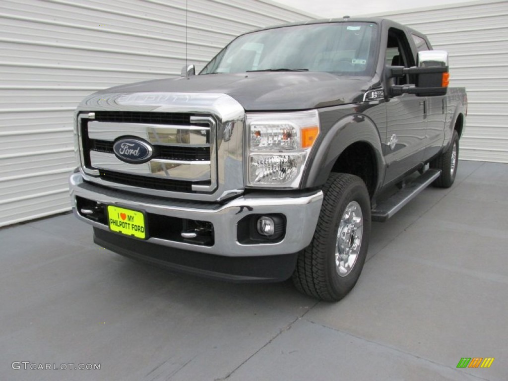 2015 F250 Super Duty XLT Crew Cab 4x4 - Magnetic / Steel photo #7