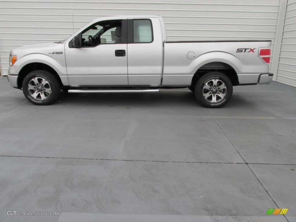 2014 F150 STX SuperCab - Ingot Silver / Steel Grey photo #6