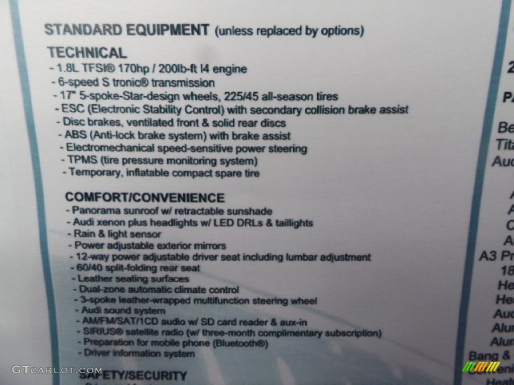 2015 A3 1.8 Premium Plus - Beluga Brown Metallic / Titanium Gray photo #30