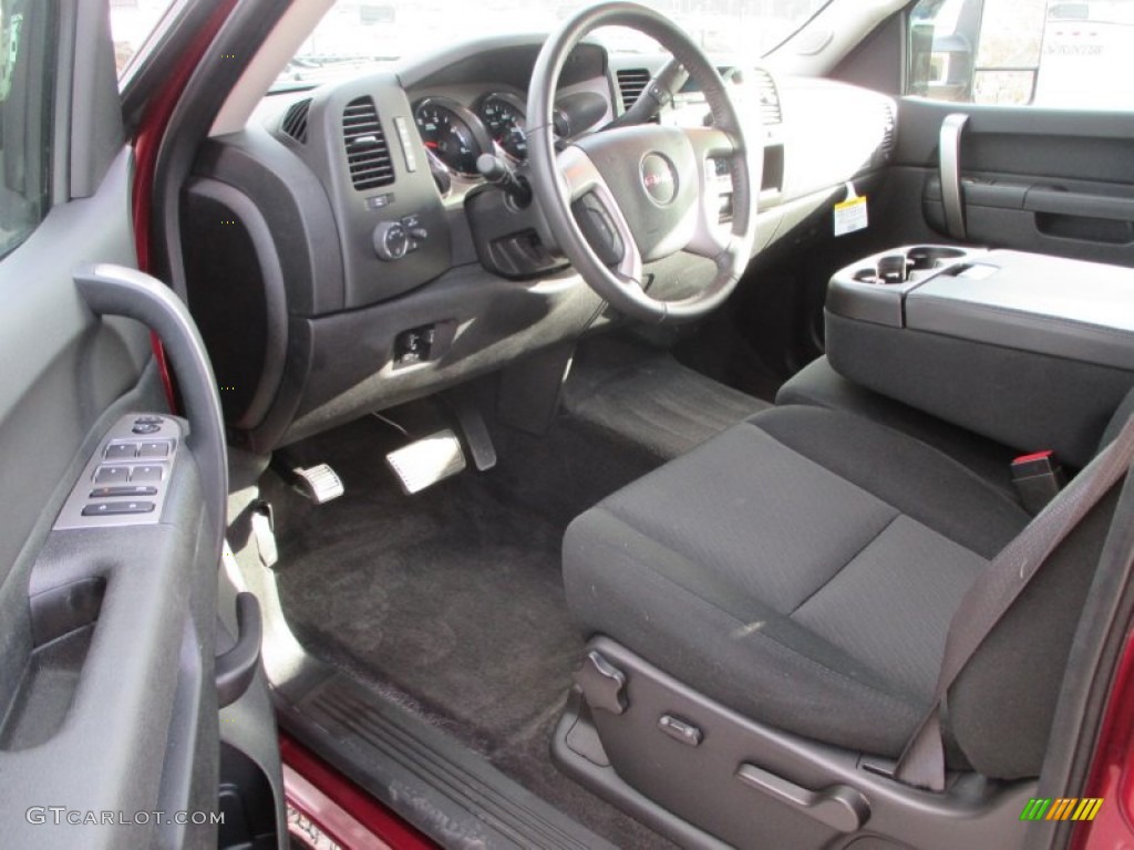 Ebony Interior 2014 GMC Sierra 3500HD SLE Crew Cab 4x4 Photo #100512165
