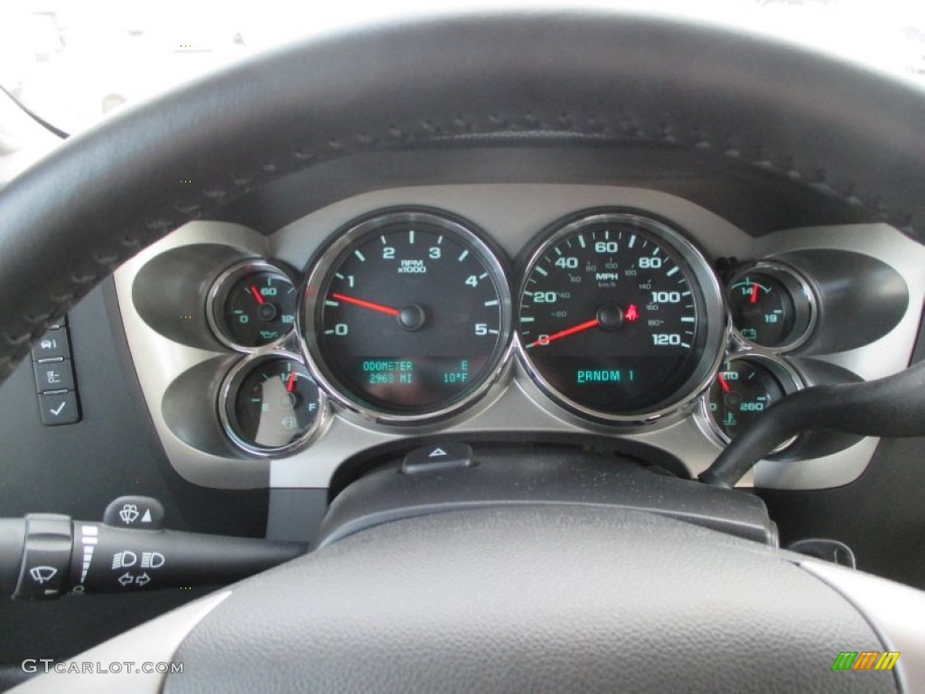 2014 GMC Sierra 3500HD SLE Crew Cab 4x4 Gauges Photo #100512321