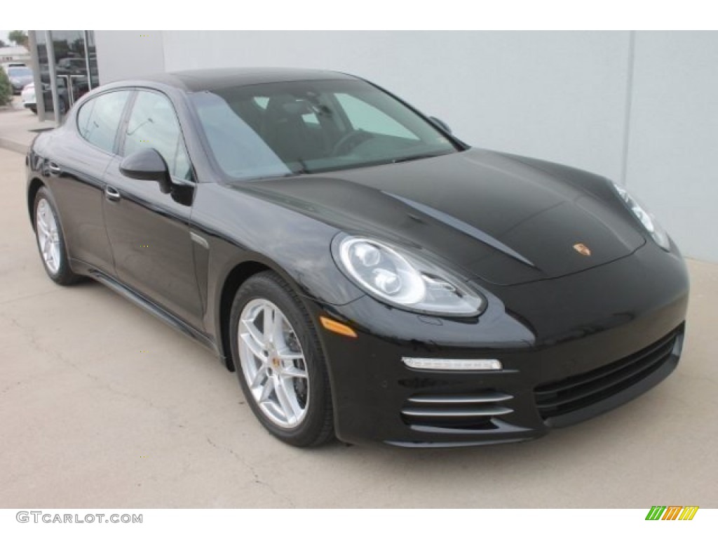 2014 Panamera 4 - Black / Black photo #2