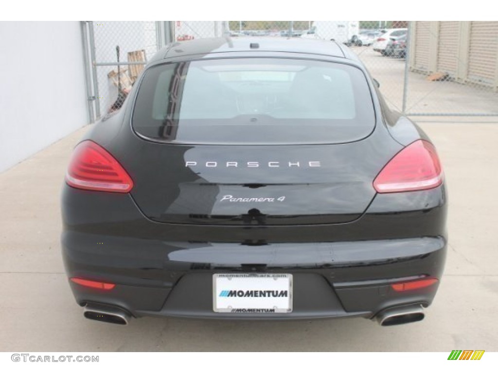 2014 Panamera 4 - Black / Black photo #7