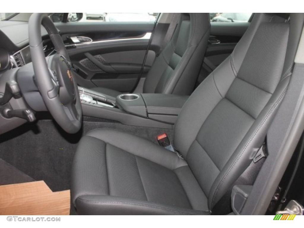 2014 Panamera 4 - Black / Black photo #12