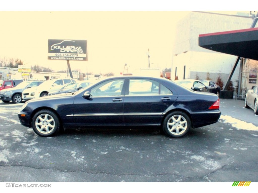 2003 S 430 4Matic Sedan - Midnight Blue / Java photo #4