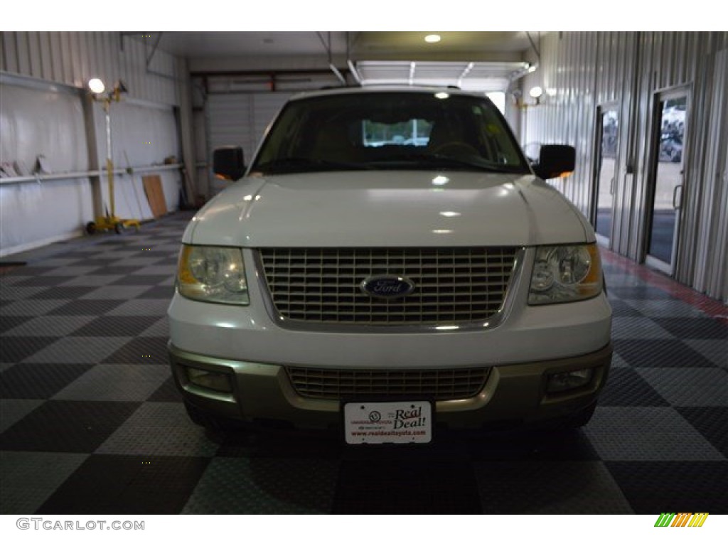 2003 Expedition Eddie Bauer - Oxford White / Medium Parchment photo #3
