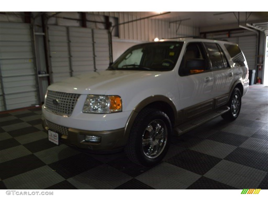 2003 Expedition Eddie Bauer - Oxford White / Medium Parchment photo #4