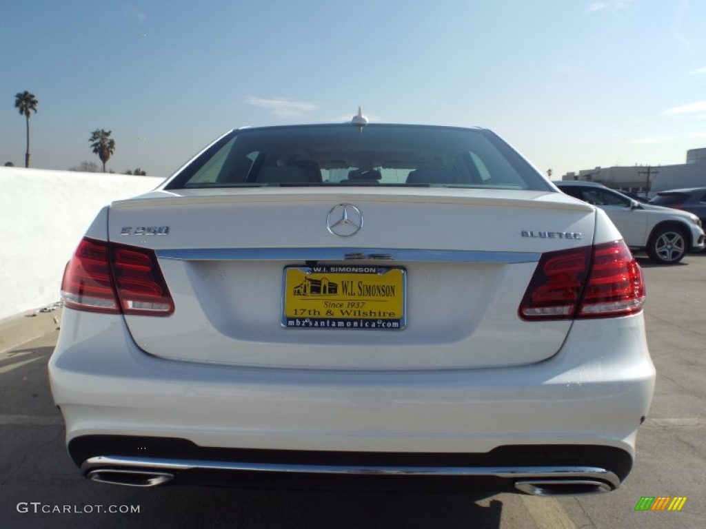 2015 E 250 Blutec Sedan - Polar White / Silk Beige/Espresso Brown photo #5