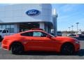 2015 Competition Orange Ford Mustang EcoBoost Premium Coupe  photo #2