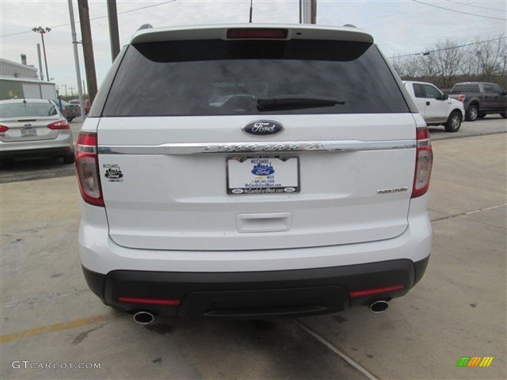 2015 Explorer FWD - Oxford White / Medium Light Stone photo #8