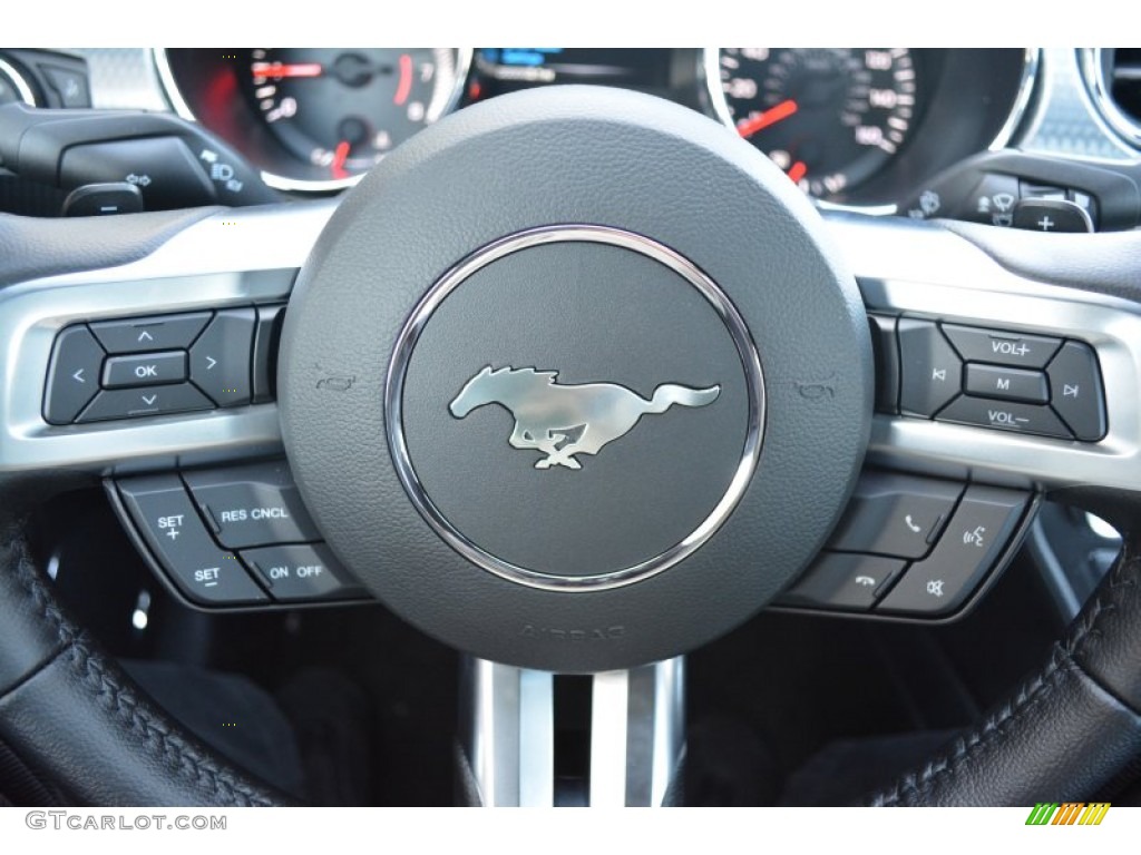 2015 Mustang EcoBoost Premium Coupe - Competition Orange / Ebony photo #19