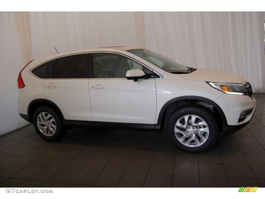 2015 CR-V EX - White Diamond Pearl / Beige photo #5