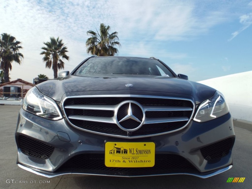 2015 E 350 4Matic Wagon - Steel Grey Metallic / Black photo #2