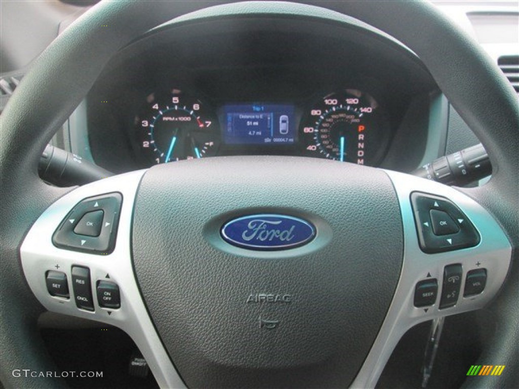 2015 Explorer FWD - Oxford White / Medium Light Stone photo #52