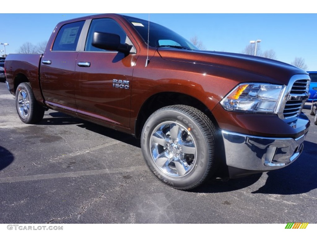 2015 1500 Big Horn Crew Cab - Western Brown / Canyon Brown/Light Frost photo #4