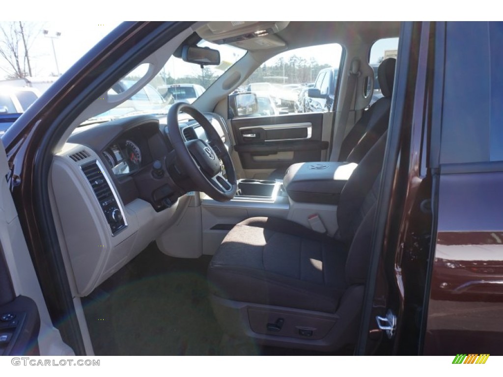 2015 1500 Big Horn Crew Cab - Western Brown / Canyon Brown/Light Frost photo #7