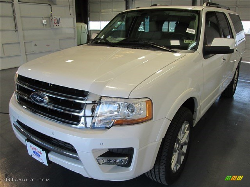 2015 Expedition EL Limited - White Platinum Metallic Tri-Coat / Dune photo #3