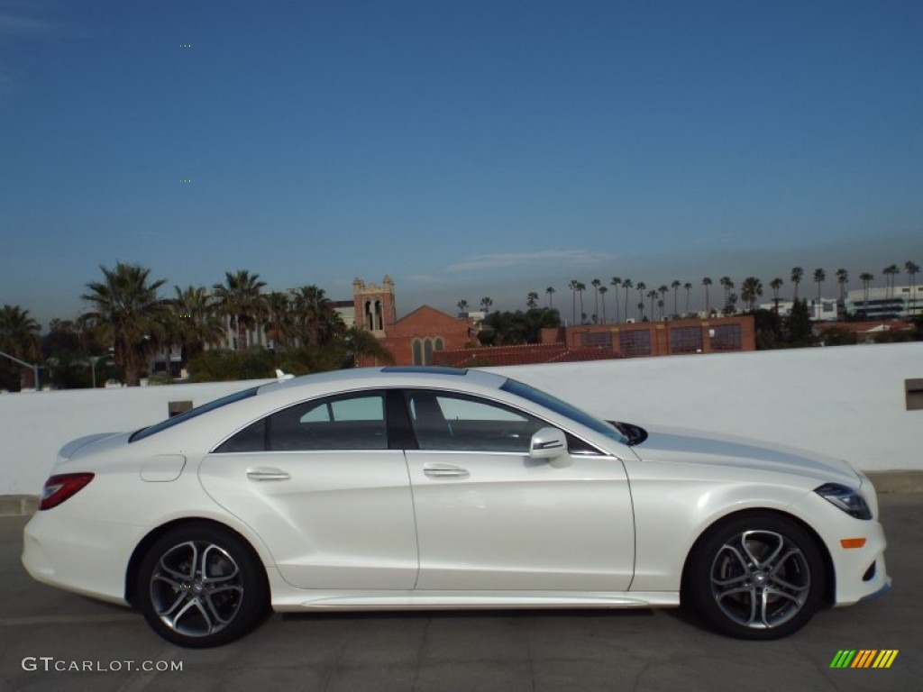designo Diamond White Metallic 2015 Mercedes-Benz CLS 400 Coupe Exterior Photo #100525535