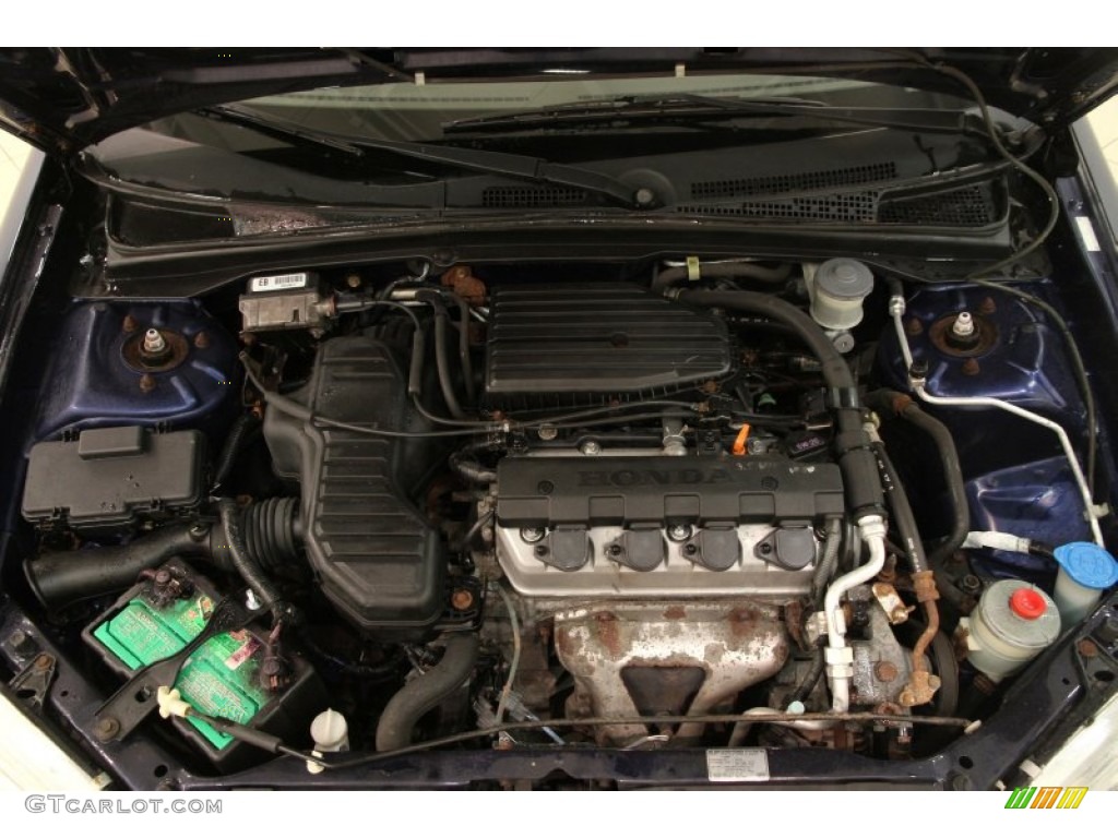 2003 Honda Civic LX Coupe 1.7 Liter SOHC 16V 4 Cylinder Engine Photo #100526168