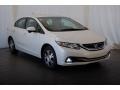 2015 White Orchid Pearl Honda Civic Hybrid Sedan  photo #2