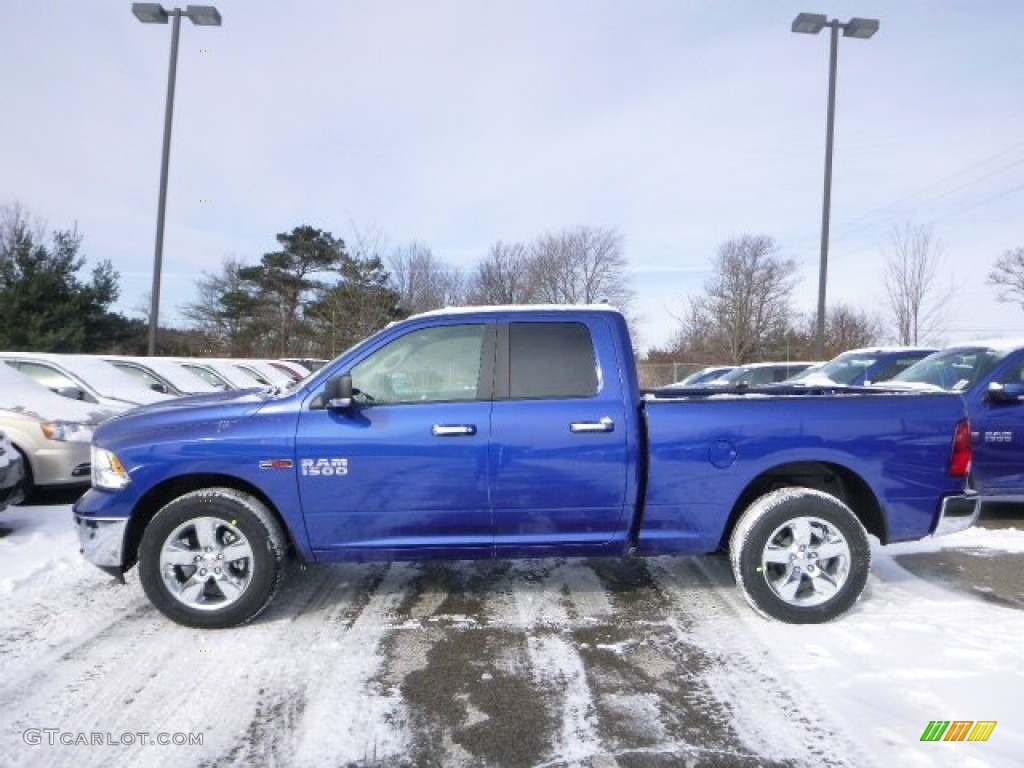Blue Streak Pearl 2015 Ram 1500 Big Horn Quad Cab 4x4 Exterior Photo #100530149