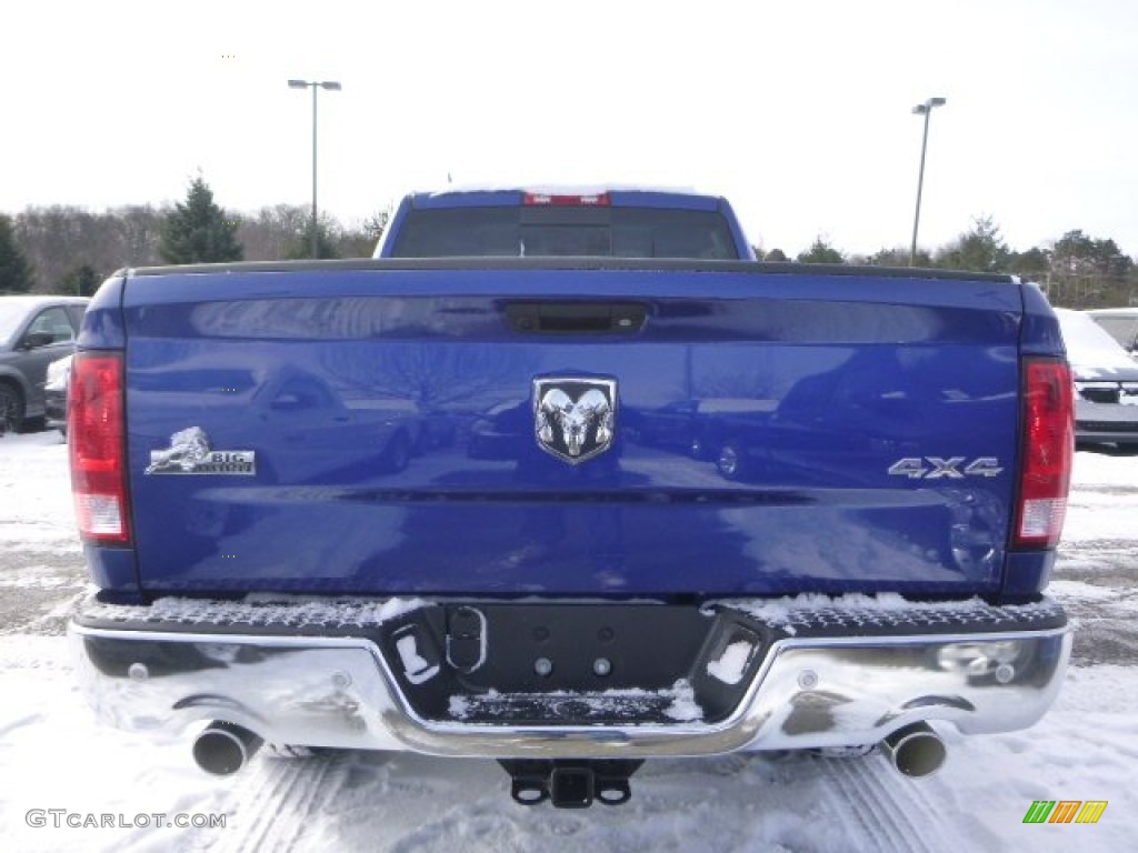 2015 1500 Big Horn Quad Cab 4x4 - Blue Streak Pearl / Black/Diesel Gray photo #5