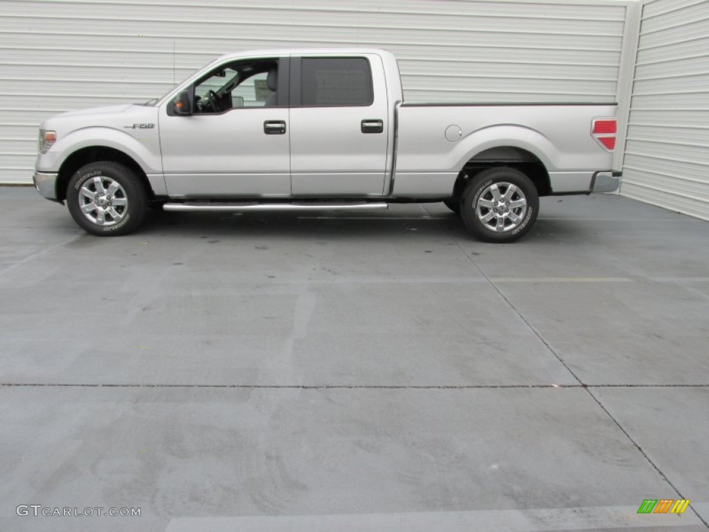 2014 F150 XLT SuperCrew - Ingot Silver / Steel Grey photo #6