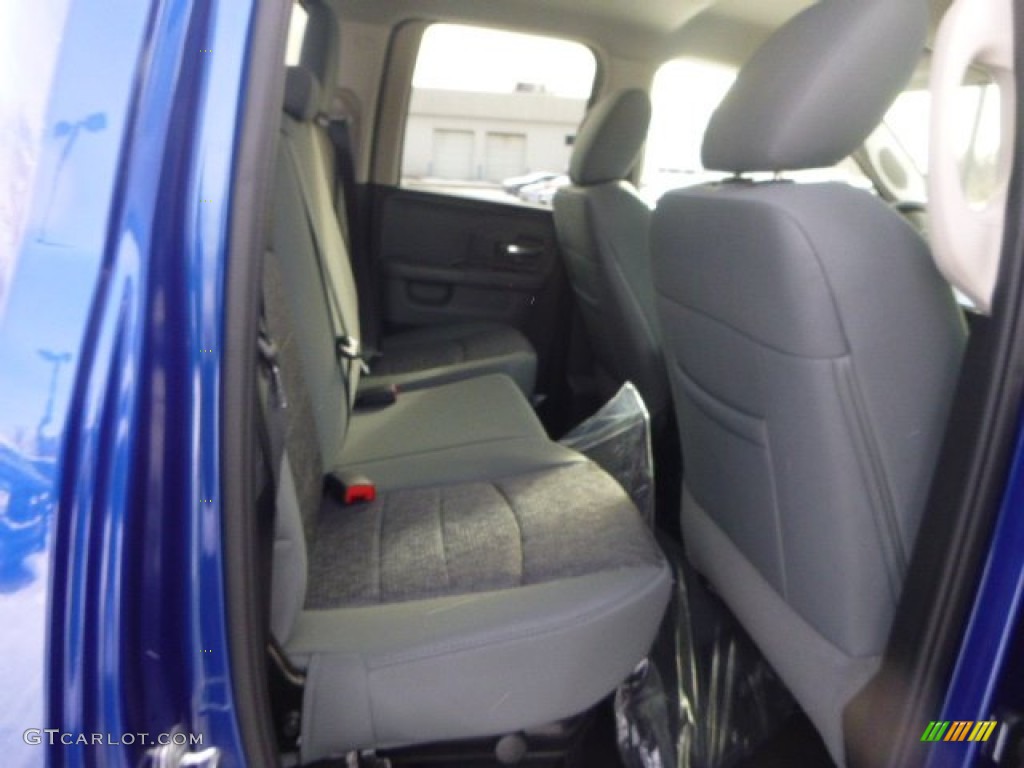 2015 1500 Big Horn Quad Cab 4x4 - Blue Streak Pearl / Black/Diesel Gray photo #14