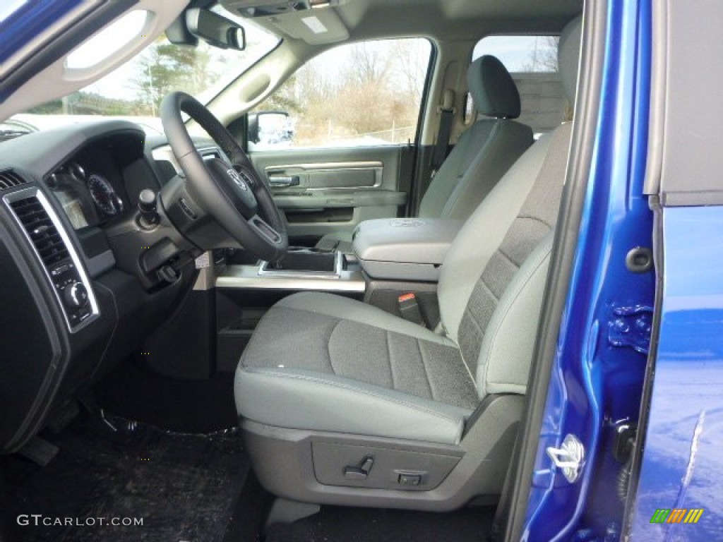2015 1500 Big Horn Quad Cab 4x4 - Blue Streak Pearl / Black/Diesel Gray photo #16