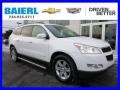 Summit White 2010 Chevrolet Traverse LT AWD