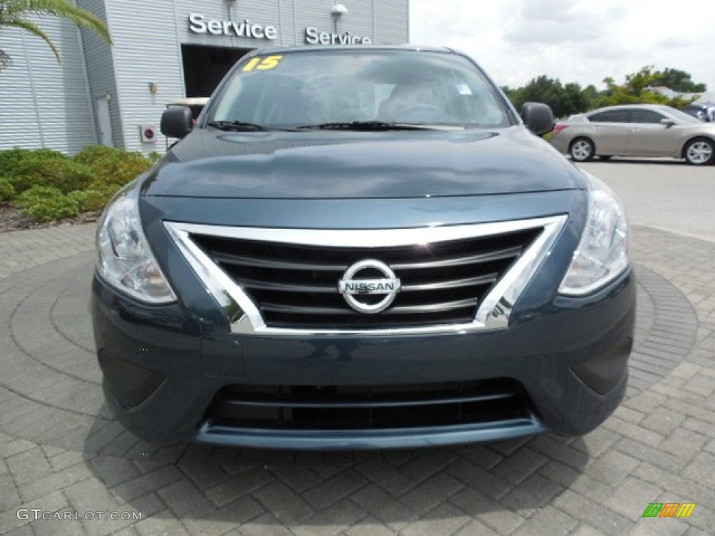 2015 Versa 1.6 S Sedan - Graphite Blue / Charcoal photo #13