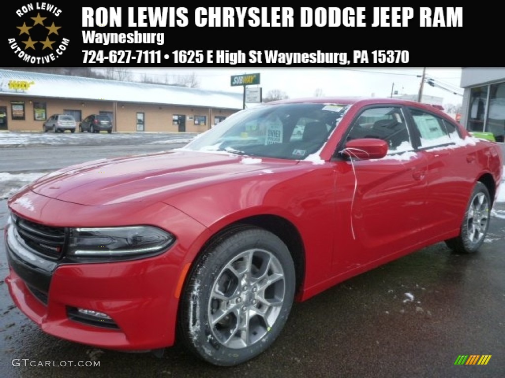 2015 Charger SXT - Redline Red Tri-Coat Pearl / Black/Pearl photo #1
