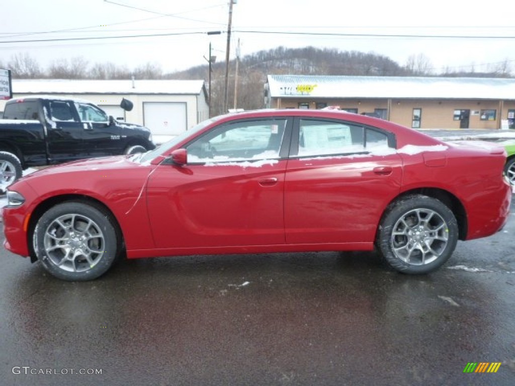 2015 Charger SXT - Redline Red Tri-Coat Pearl / Black/Pearl photo #2