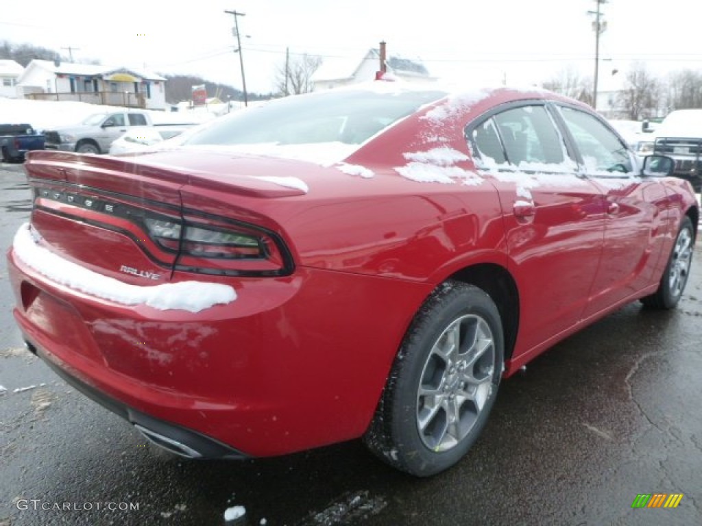 2015 Charger SXT - Redline Red Tri-Coat Pearl / Black/Pearl photo #5