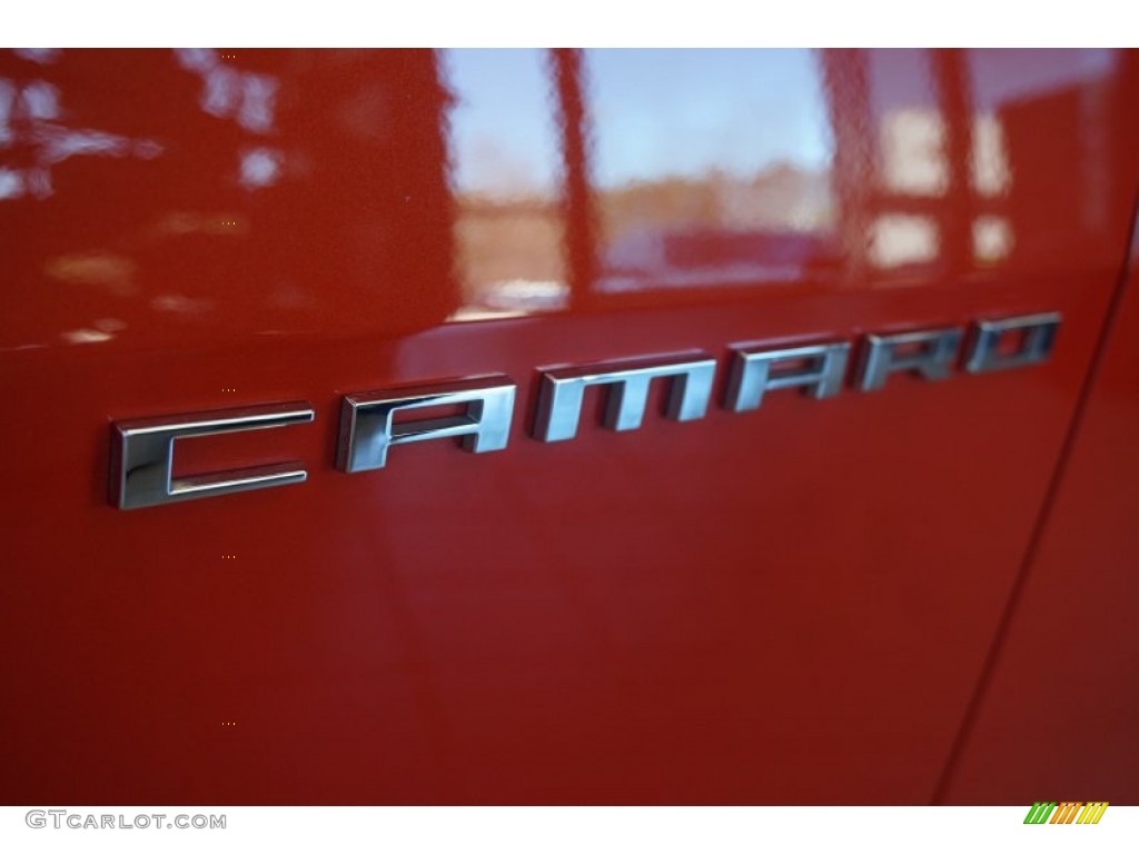 2013 Camaro LS Coupe - Inferno Orange Metallic / Black photo #4