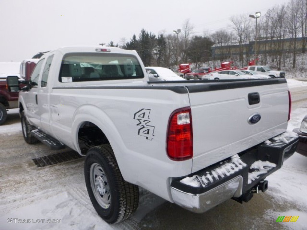 2015 F350 Super Duty XL Super Cab 4x4 - Oxford White / Steel photo #6