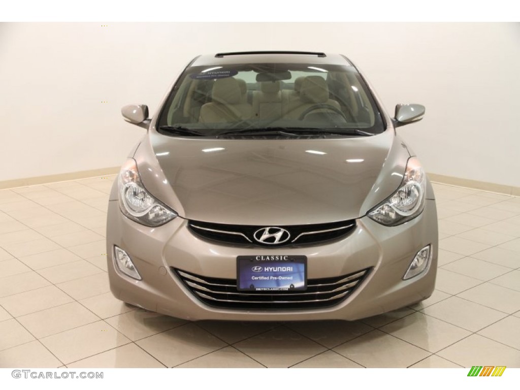 2012 Elantra Limited - Desert Bronze / Beige photo #2