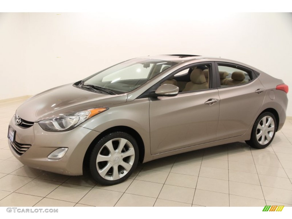 2012 Elantra Limited - Desert Bronze / Beige photo #3