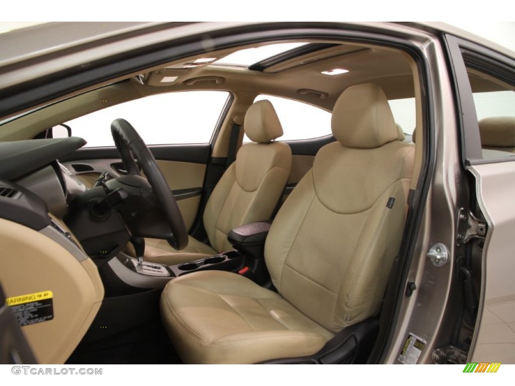 2012 Elantra Limited - Desert Bronze / Beige photo #5