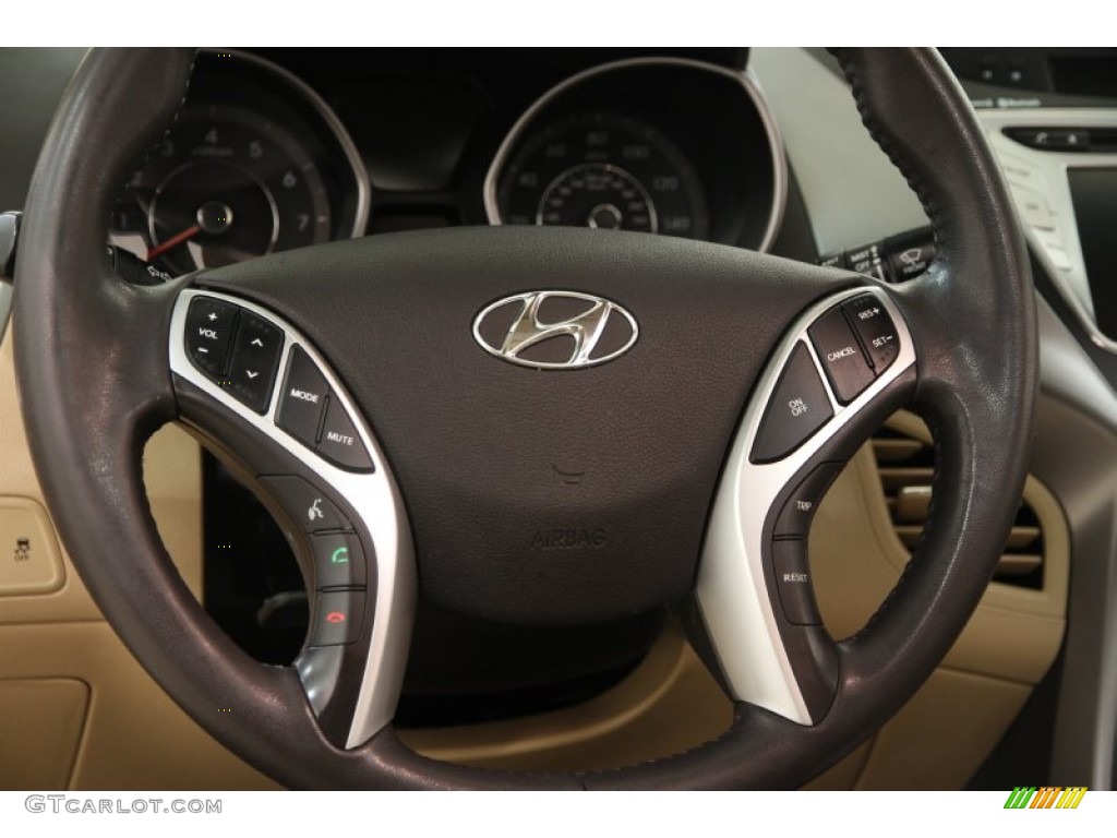 2012 Elantra Limited - Desert Bronze / Beige photo #6