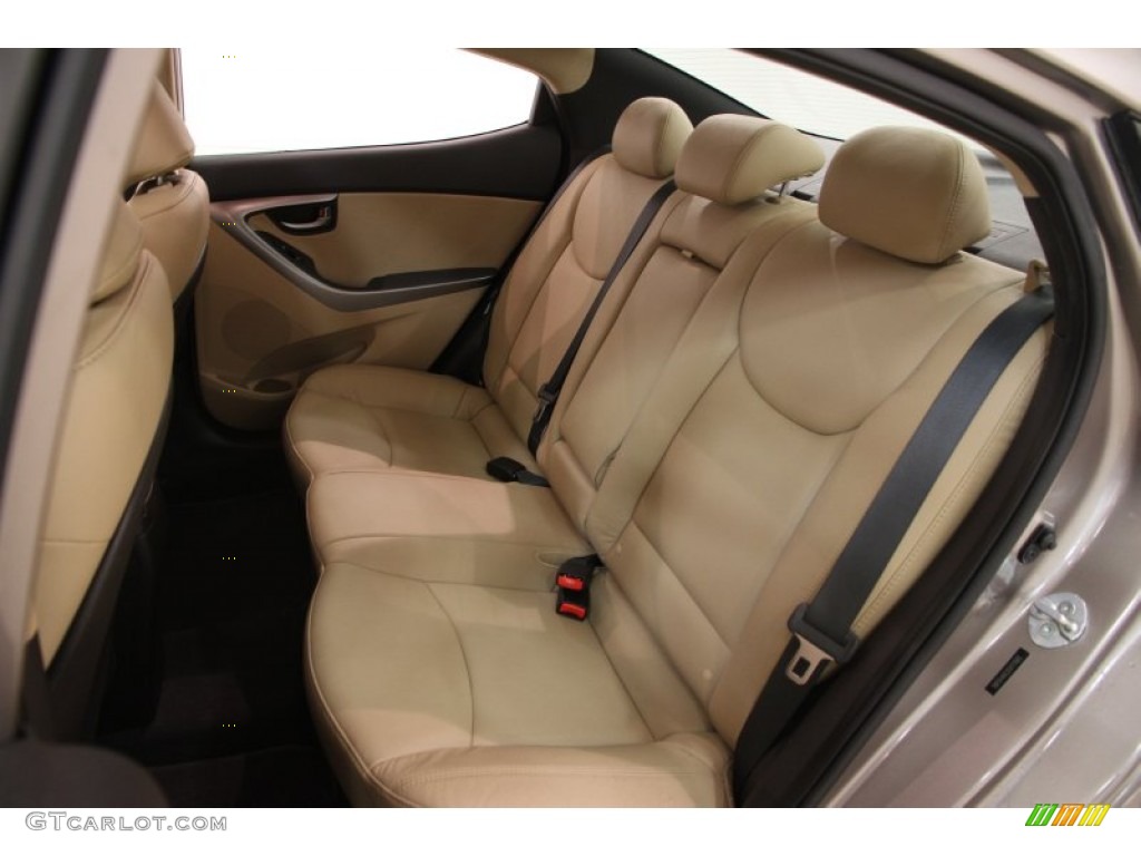 2012 Elantra Limited - Desert Bronze / Beige photo #14