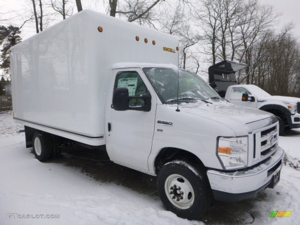 Oxford White 2015 Ford E-Series Van E350 Cutaway Commercial Moving Truck Exterior Photo #100541837
